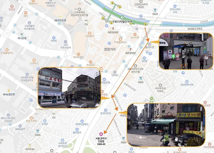 Villa Seoul, Goody Station 8 Minutes Walk, Airport Bus 5 Minutes Walk, Subway Line 2, Transportation Convenience, Location, Guro Digital Complex Hana *